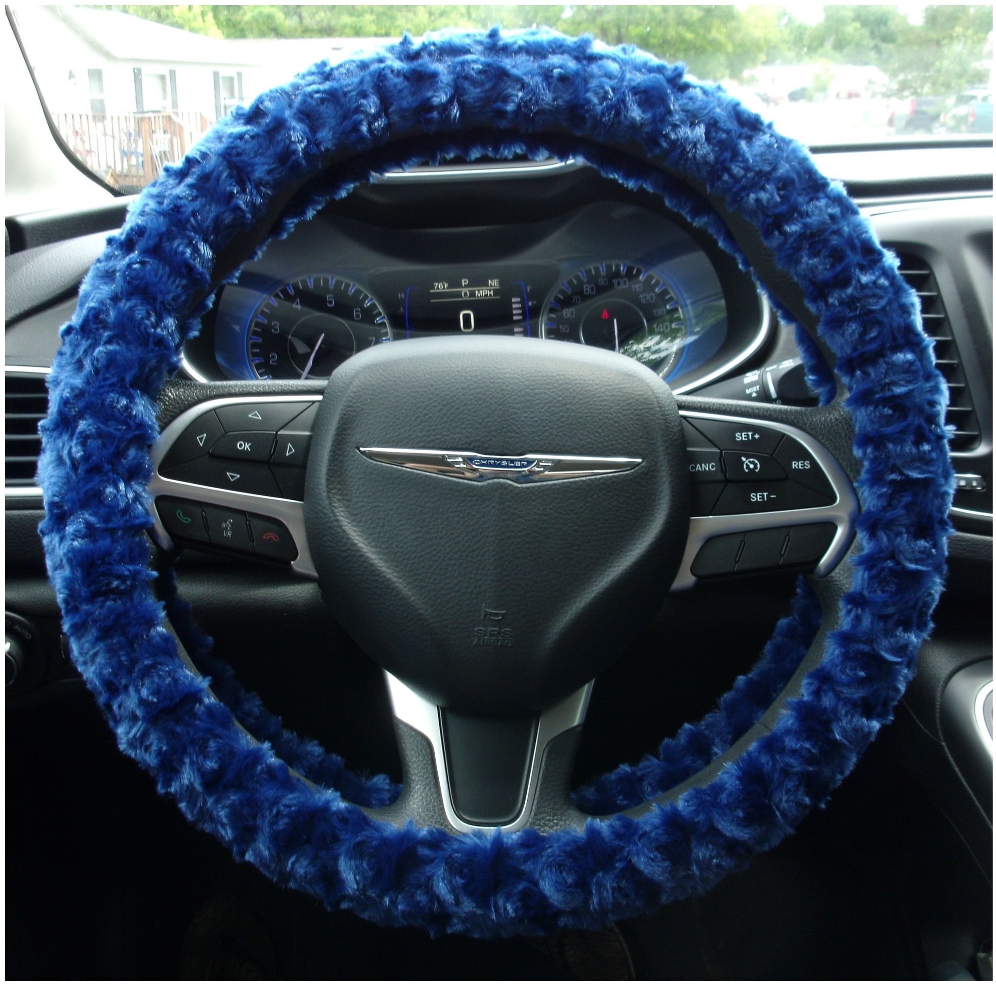 Dark Blue Steering Wheel Cover Steering Wheel Covers Co. LC