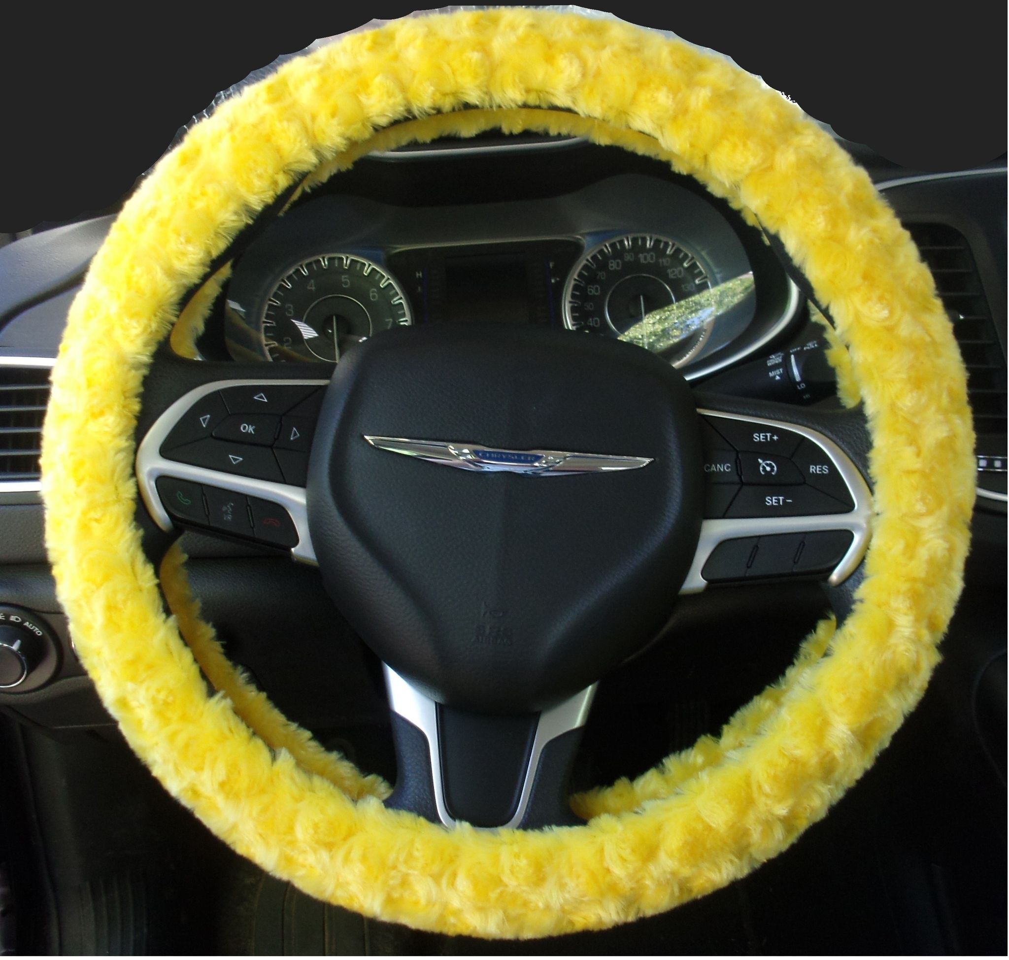 Luxe Fawn Minky Steering Wheel Cover